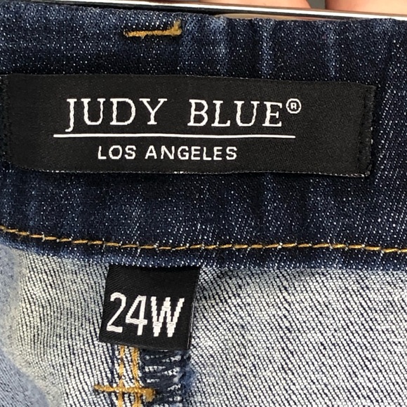 Judy Blue Dark Denim Mid-Rise Skinny Jeggings Size 24W - Picture 4 of 7
